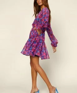 SKIES ARE BLUE Multicolor Flowy Mini Dress