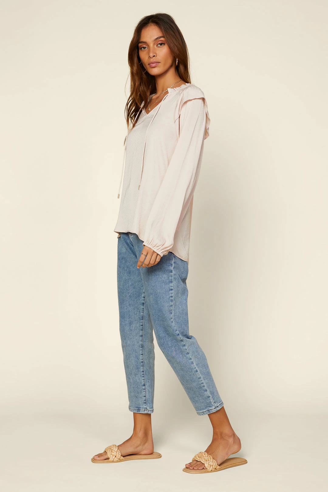 SKIES ARE BLUE Long Sleeve Smocked Top 4 SKIES ARE BLUE Long Sleeve Smocked Top