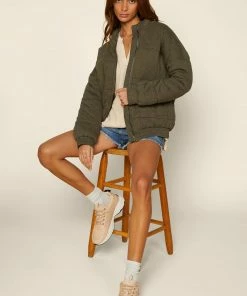 SKIES ARE BLUE Chiara Quilted Puffer Jacket