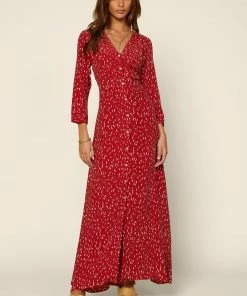 SKIES ARE BLUE Sonia Button Down Dress