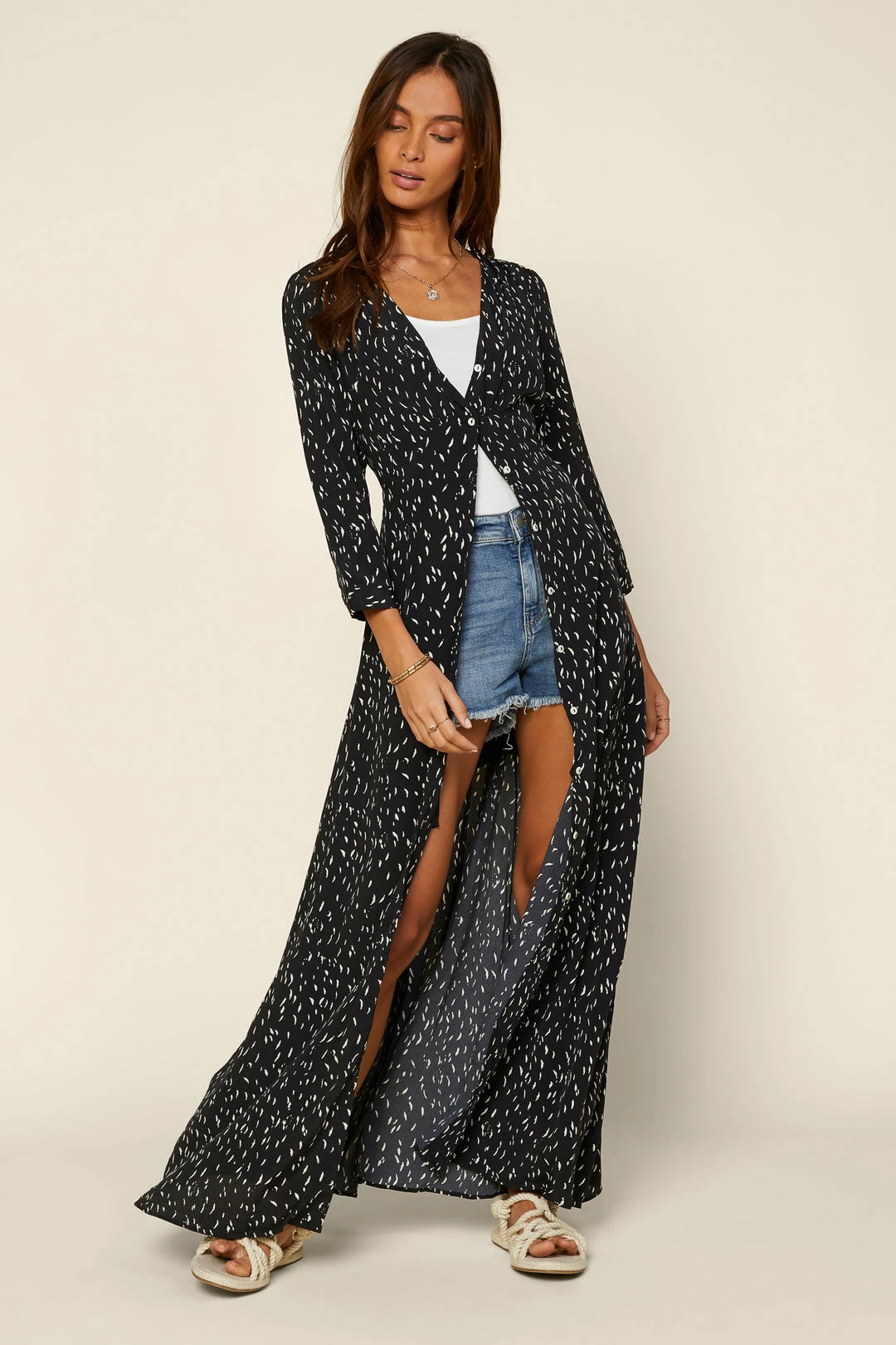 SKIES ARE BLUE Sonia Button Down Dress 6 SKIES ARE BLUE Sonia Button Down Dress