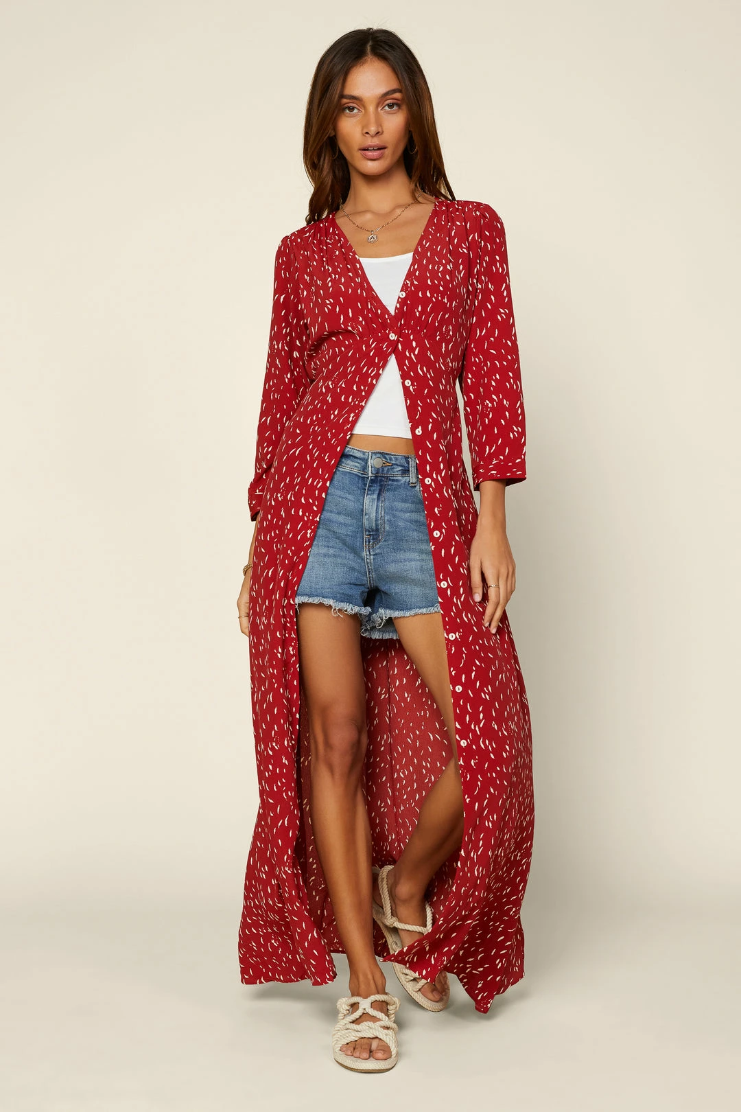 SKIES ARE BLUE Sonia Button Down Dress 4 SKIES ARE BLUE Sonia Button Down Dress