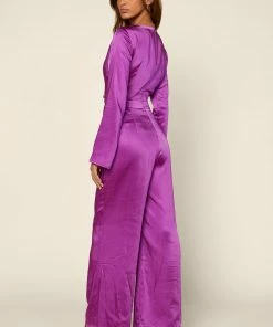 SKIES ARE BLUE Flared Long Sleeve Jumpsuit 8 SKIES ARE BLUE Flared Long Sleeve Jumpsuit