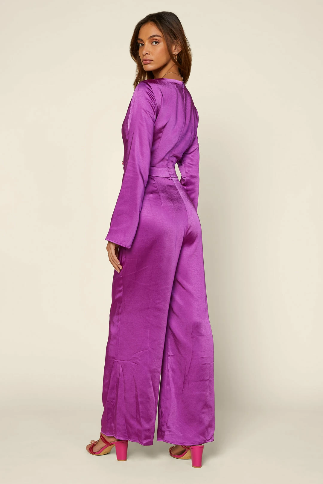 SKIES ARE BLUE Flared Long Sleeve Jumpsuit 5 SKIES ARE BLUE Flared Long Sleeve Jumpsuit