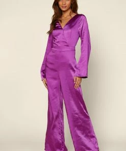 SKIES ARE BLUE Flared Long Sleeve Jumpsuit 9 SKIES ARE BLUE Flared Long Sleeve Jumpsuit