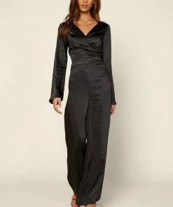 SKIES ARE BLUE Flared Long Sleeve Jumpsuit 15 SKIES ARE BLUE Flared Long Sleeve Jumpsuit