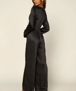 SKIES ARE BLUE Flared Long Sleeve Jumpsuit 14 SKIES ARE BLUE Flared Long Sleeve Jumpsuit