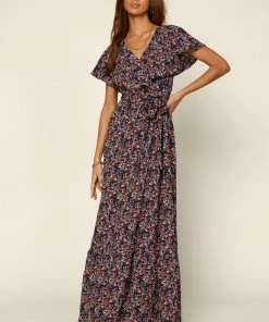 SKIES ARE BLUE Scarlett Floral Maxi Dress
