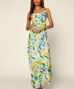 SKIES ARE BLUE Floral Tiered Maxi Dress New In Clothing