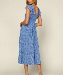 SKIES ARE BLUE New In Clothing Floral Smocked Detail Dress 7 SKIES ARE BLUE New In Clothing Floral Smocked Detail Dress