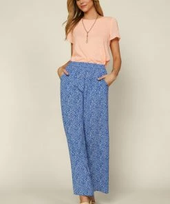 SKIES ARE BLUE Floral Palazzo Pants New In Clothing