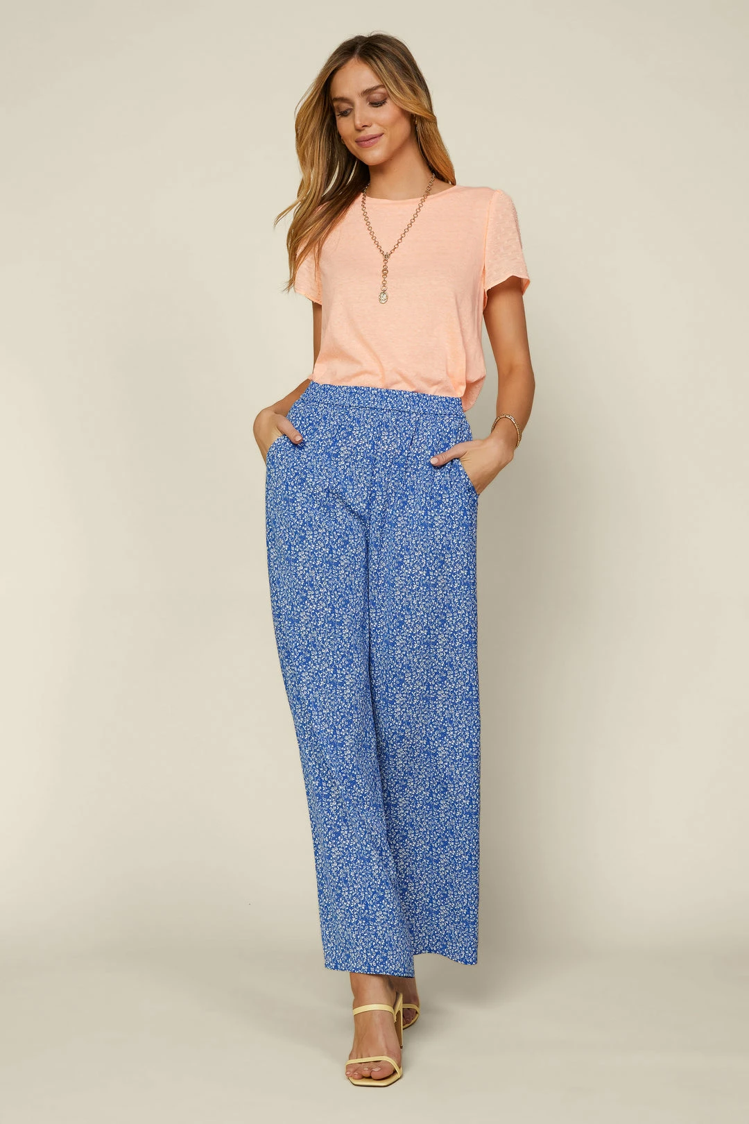 SKIES ARE BLUE Floral Palazzo Pants New In Clothing 3 SKIES ARE BLUE Floral Palazzo Pants New In Clothing