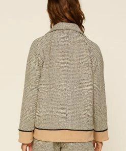 SKIES ARE BLUE Megan Herringbone Jacket 10 SKIES ARE BLUE Megan Herringbone Jacket