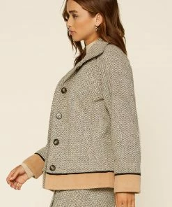 SKIES ARE BLUE Megan Herringbone Jacket 9 SKIES ARE BLUE Megan Herringbone Jacket