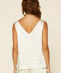 SKIES ARE BLUE Clothing Satin Knotted Strap Cami 11 SKIES ARE BLUE Clothing Satin Knotted Strap Cami