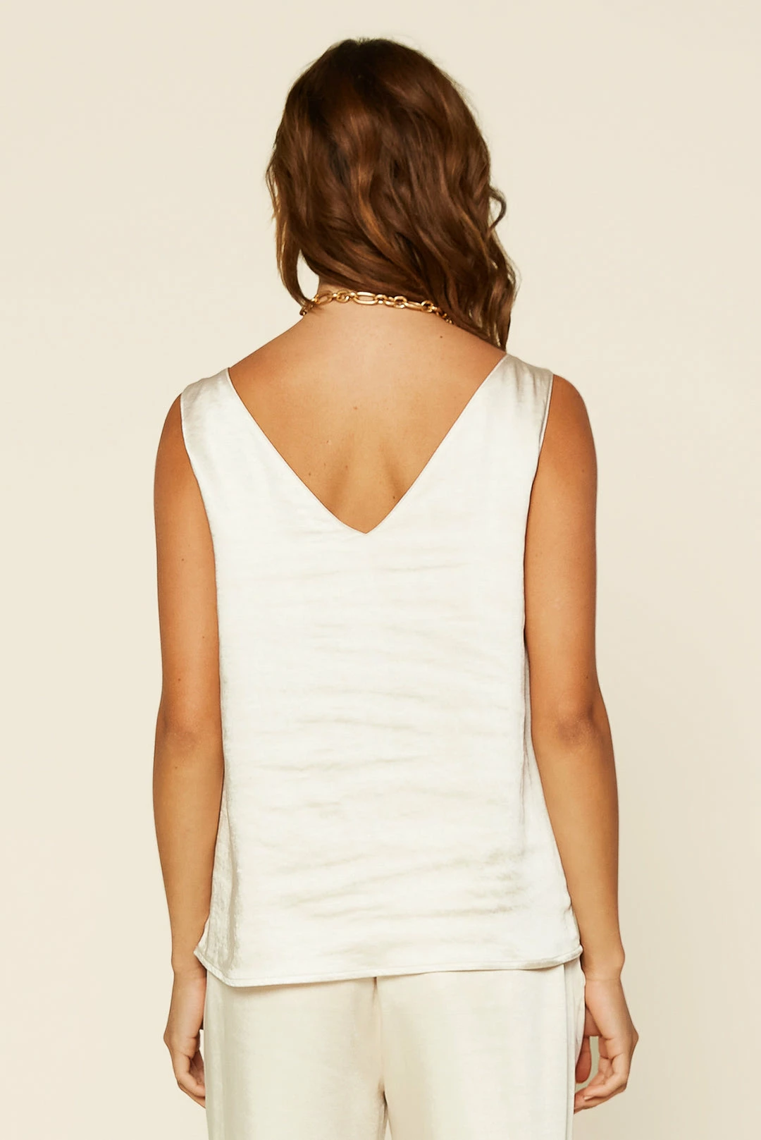 SKIES ARE BLUE Clothing Satin Knotted Strap Cami 7 SKIES ARE BLUE Clothing Satin Knotted Strap Cami