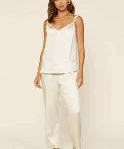 SKIES ARE BLUE Clothing Satin Knotted Strap Cami 9 SKIES ARE BLUE Clothing Satin Knotted Strap Cami