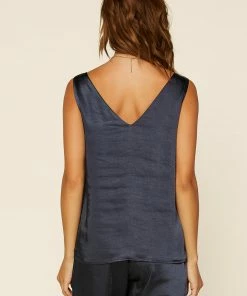 SKIES ARE BLUE Clothing Satin Knotted Strap Cami 9 SKIES ARE BLUE Clothing Satin Knotted Strap Cami