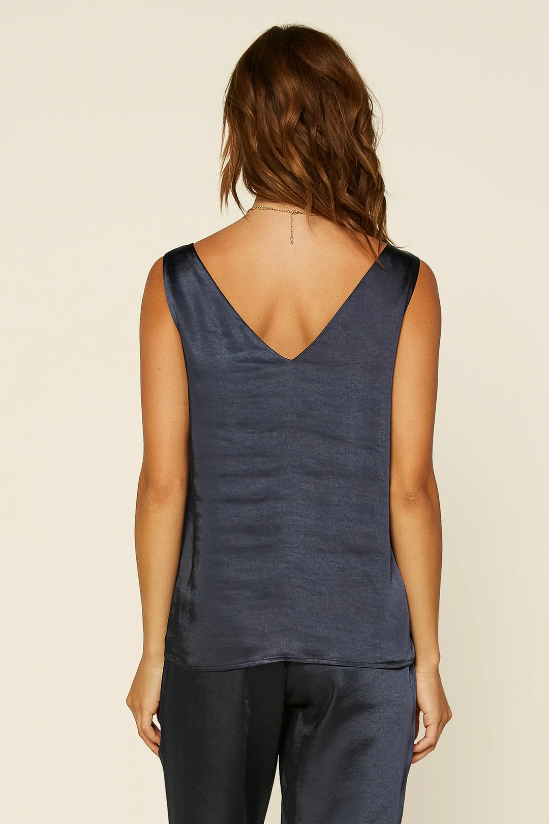 SKIES ARE BLUE Clothing Satin Knotted Strap Cami 6 SKIES ARE BLUE Clothing Satin Knotted Strap Cami