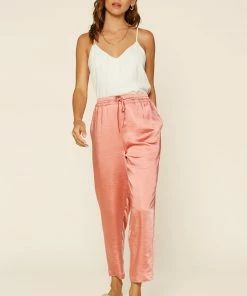 SKIES ARE BLUE Clothing Satin Waist Tie Pants 11 SKIES ARE BLUE Clothing Satin Waist Tie Pants