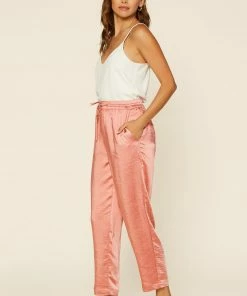 SKIES ARE BLUE Clothing Satin Waist Tie Pants 10 SKIES ARE BLUE Clothing Satin Waist Tie Pants