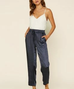 SKIES ARE BLUE Clothing Satin Waist Tie Pants 10 SKIES ARE BLUE Clothing Satin Waist Tie Pants