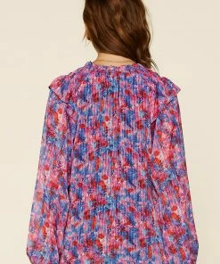 SKIES ARE BLUE Clothing Multicolor Smocked Woven Top 9 SKIES ARE BLUE Clothing Multicolor Smocked Woven Top