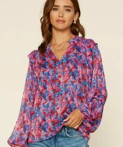 SKIES ARE BLUE Clothing Multicolor Smocked Woven Top 8 SKIES ARE BLUE Clothing Multicolor Smocked Woven Top