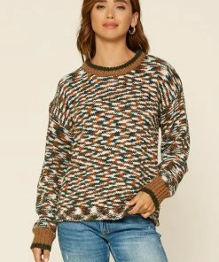 SKIES ARE BLUE Space Dye Sweater Clothing