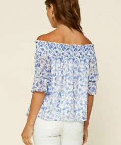 SKIES ARE BLUE Clothing Floral Off Shoulder Top 12 SKIES ARE BLUE Clothing Floral Off Shoulder Top