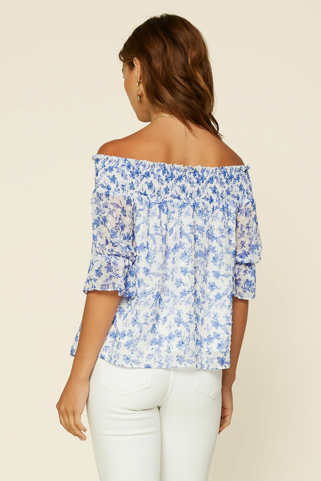 SKIES ARE BLUE Clothing Floral Off Shoulder Top 7 SKIES ARE BLUE Clothing Floral Off Shoulder Top