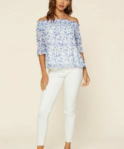 SKIES ARE BLUE Clothing Floral Off Shoulder Top 10 SKIES ARE BLUE Clothing Floral Off Shoulder Top
