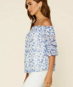 SKIES ARE BLUE Clothing Floral Off Shoulder Top 11 SKIES ARE BLUE Clothing Floral Off Shoulder Top