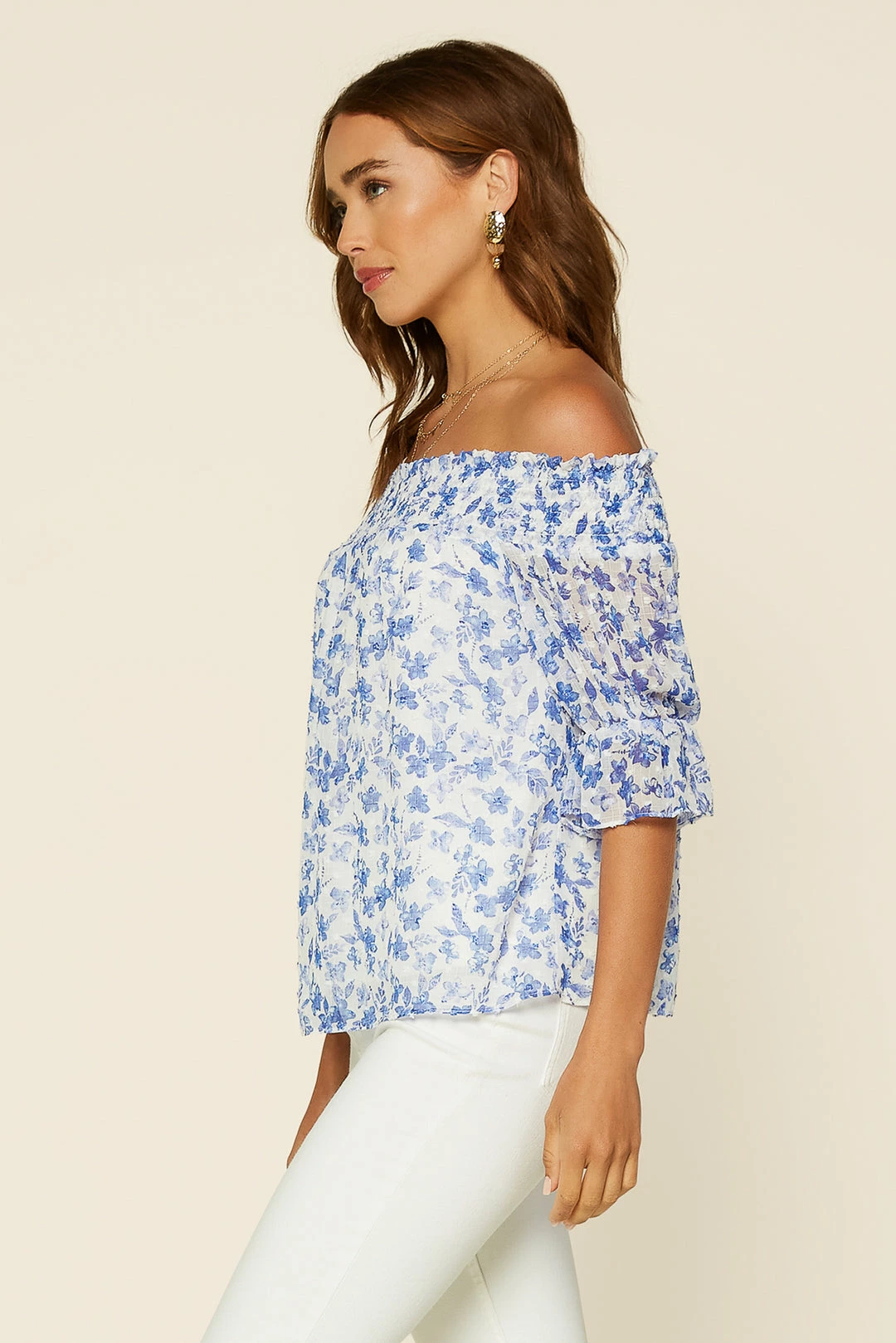 SKIES ARE BLUE Clothing Floral Off Shoulder Top 6 SKIES ARE BLUE Clothing Floral Off Shoulder Top