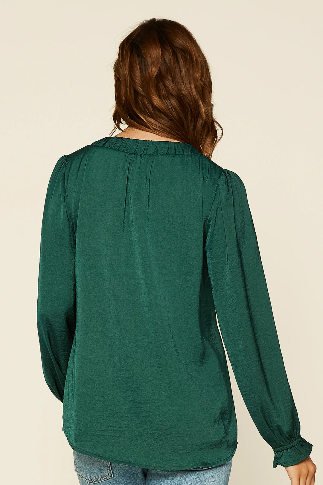 SKIES ARE BLUE Clothing Long Sleeve Shirred Top 6 SKIES ARE BLUE Clothing Long Sleeve Shirred Top