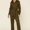 SKIES ARE BLUE Long Sleeve Utility Jumpsuit 2 SKIES ARE BLUE Long Sleeve Utility Jumpsuit