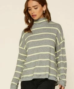 SKIES ARE BLUE Faye Striped Knit Top