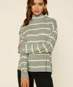 SKIES ARE BLUE Faye Striped Knit Top