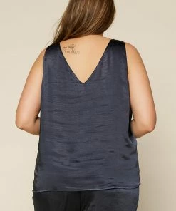 SKIES ARE BLUE Clothing Plus Size - Satin Knotted Strap Cami 8 SKIES ARE BLUE Clothing Plus Size - Satin Knotted Strap Cami