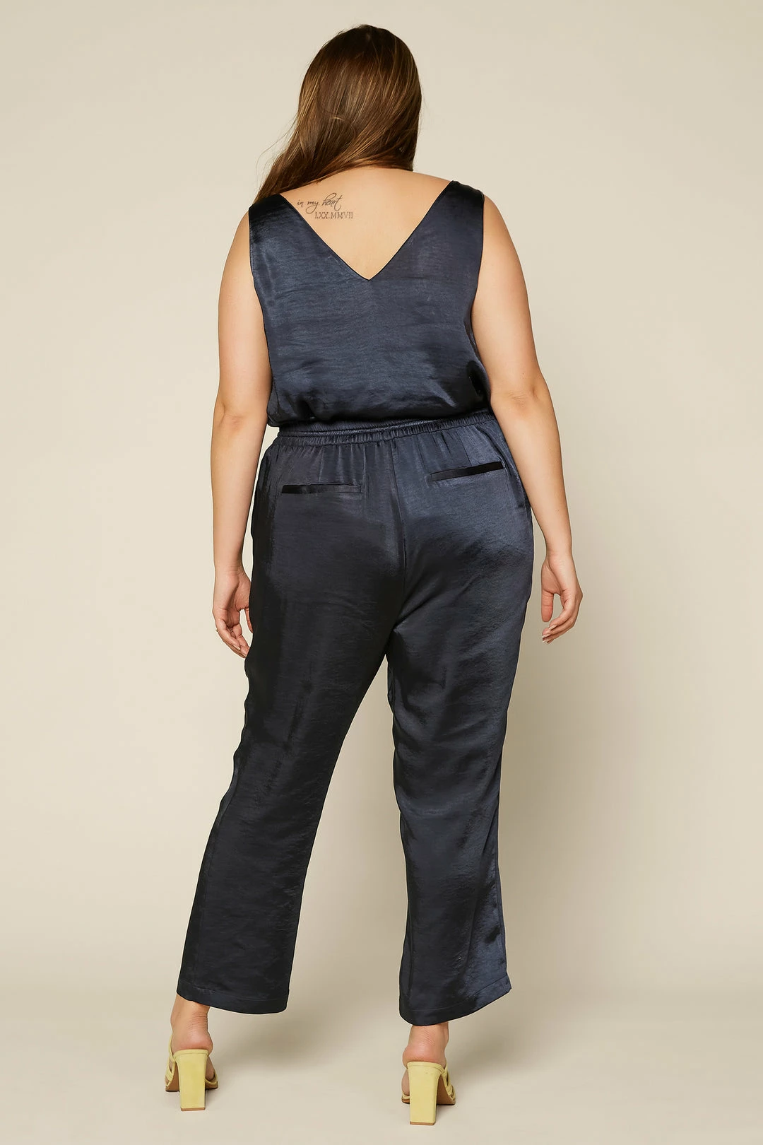SKIES ARE BLUE Plus Size - Satin Waist Tie Pants 4 SKIES ARE BLUE Plus Size - Satin Waist Tie Pants