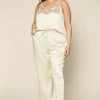 SKIES ARE BLUE Clothing Plus Size - Satin Waist Tie Pants 2 SKIES ARE BLUE Clothing Plus Size - Satin Waist Tie Pants
