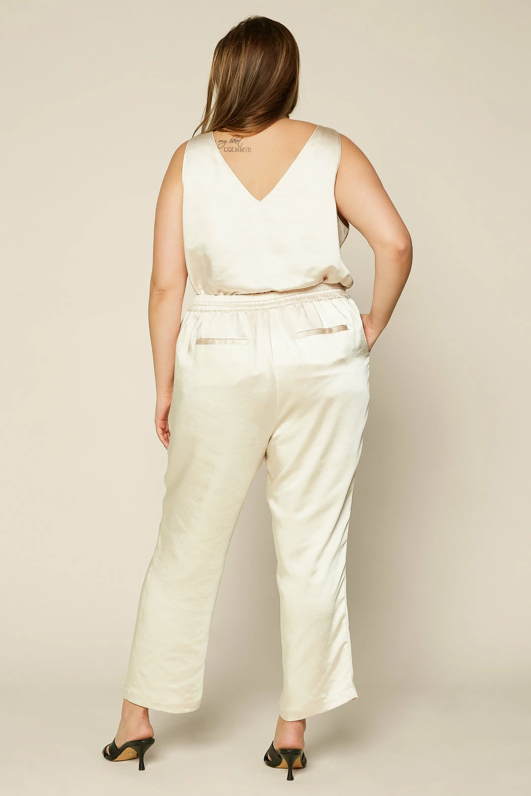 SKIES ARE BLUE Clothing Plus Size - Satin Waist Tie Pants 6 SKIES ARE BLUE Clothing Plus Size - Satin Waist Tie Pants