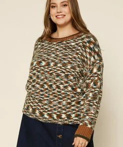 SKIES ARE BLUE Plus Size - Space Dye Sweater 8 SKIES ARE BLUE Plus Size - Space Dye Sweater