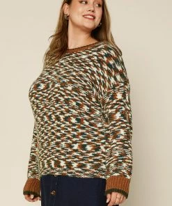 SKIES ARE BLUE Plus Size - Space Dye Sweater