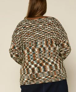 SKIES ARE BLUE Plus Size - Space Dye Sweater