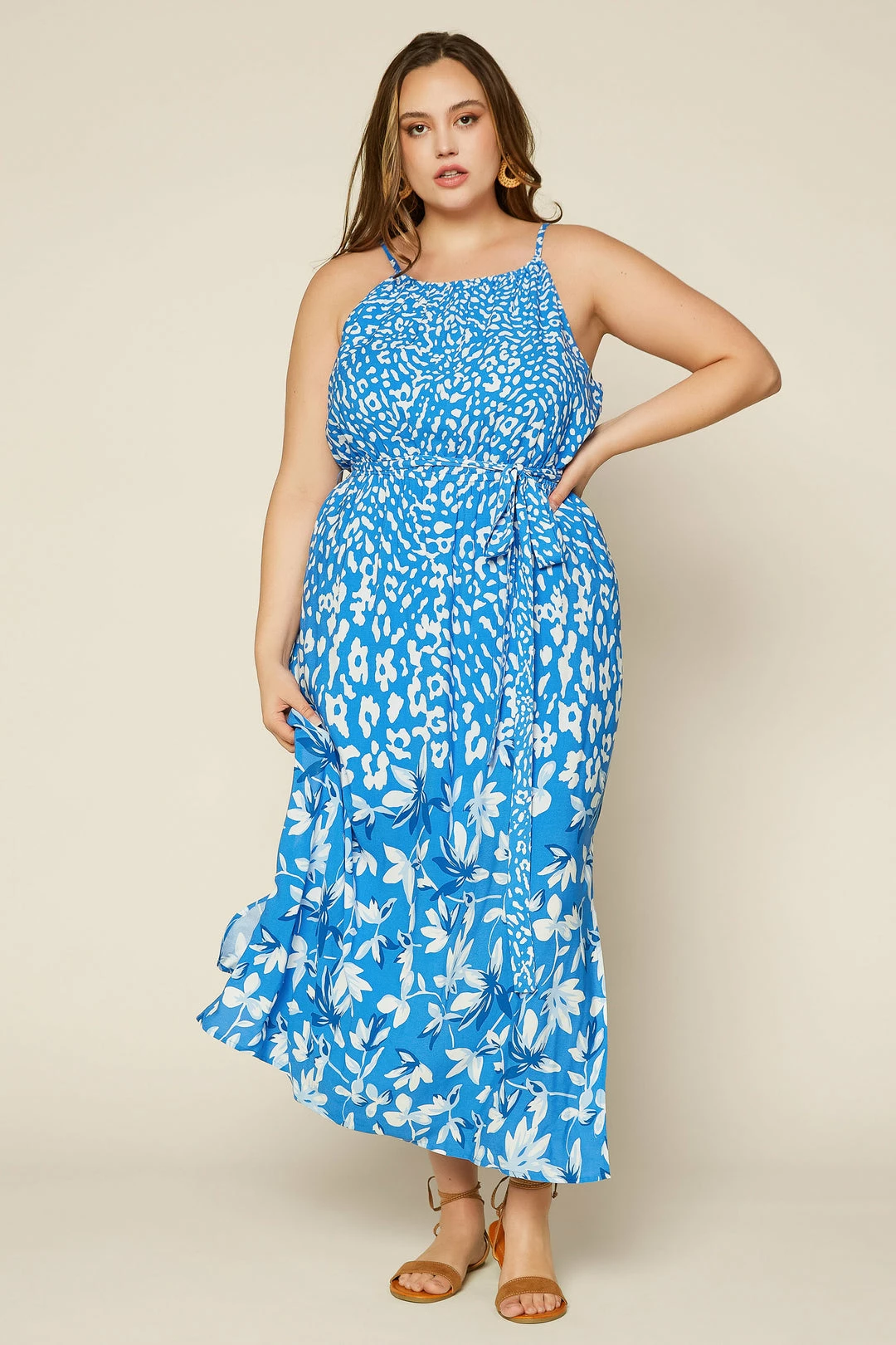 SKIES ARE BLUE Clothing Plus Size - Ashley Floral Maxi Dress 4 SKIES ARE BLUE Clothing Plus Size - Ashley Floral Maxi Dress