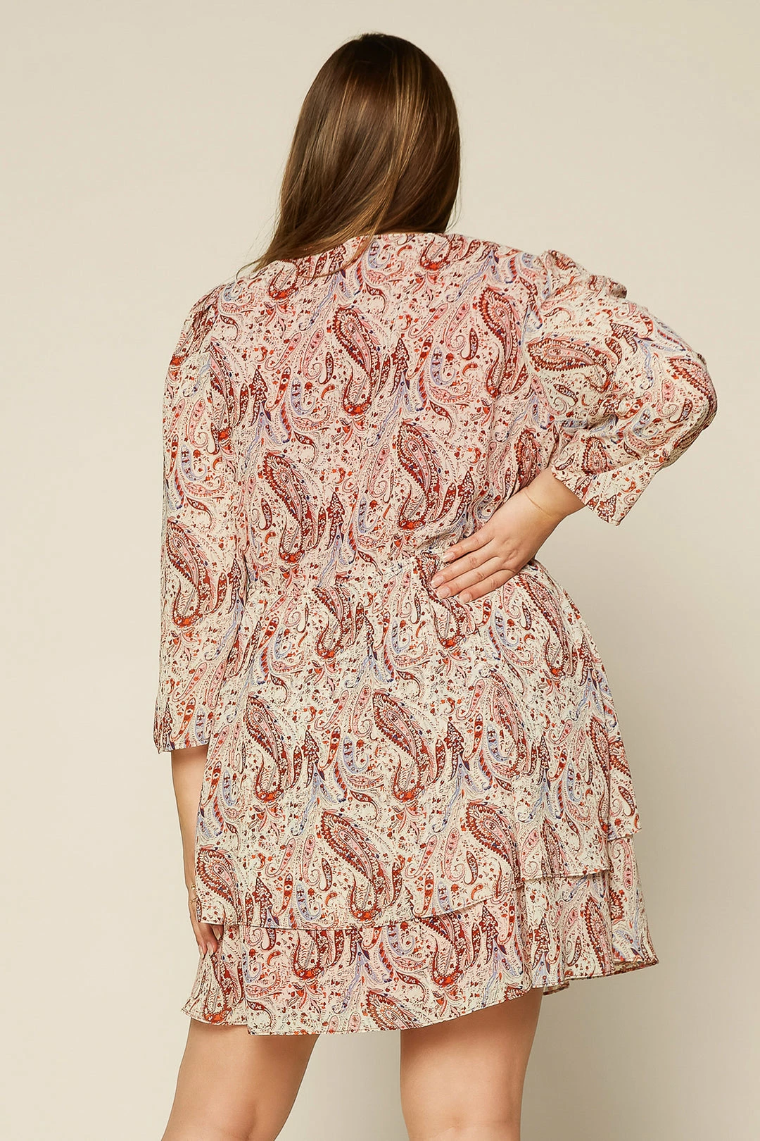 SKIES ARE BLUE Plus Size - Madison Paisley Mini Dress 8 SKIES ARE BLUE Plus Size - Madison Paisley Mini Dress