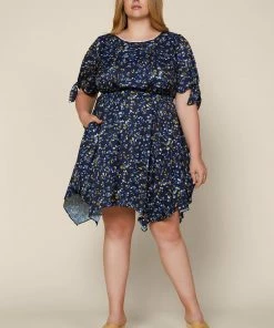 SKIES ARE BLUE Clothing Plus Size - Confetti Asymmetrical Mini Dress 10 SKIES ARE BLUE Clothing Plus Size - Confetti Asymmetrical Mini Dress