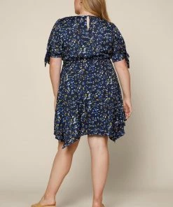 SKIES ARE BLUE Clothing Plus Size - Confetti Asymmetrical Mini Dress 9 SKIES ARE BLUE Clothing Plus Size - Confetti Asymmetrical Mini Dress