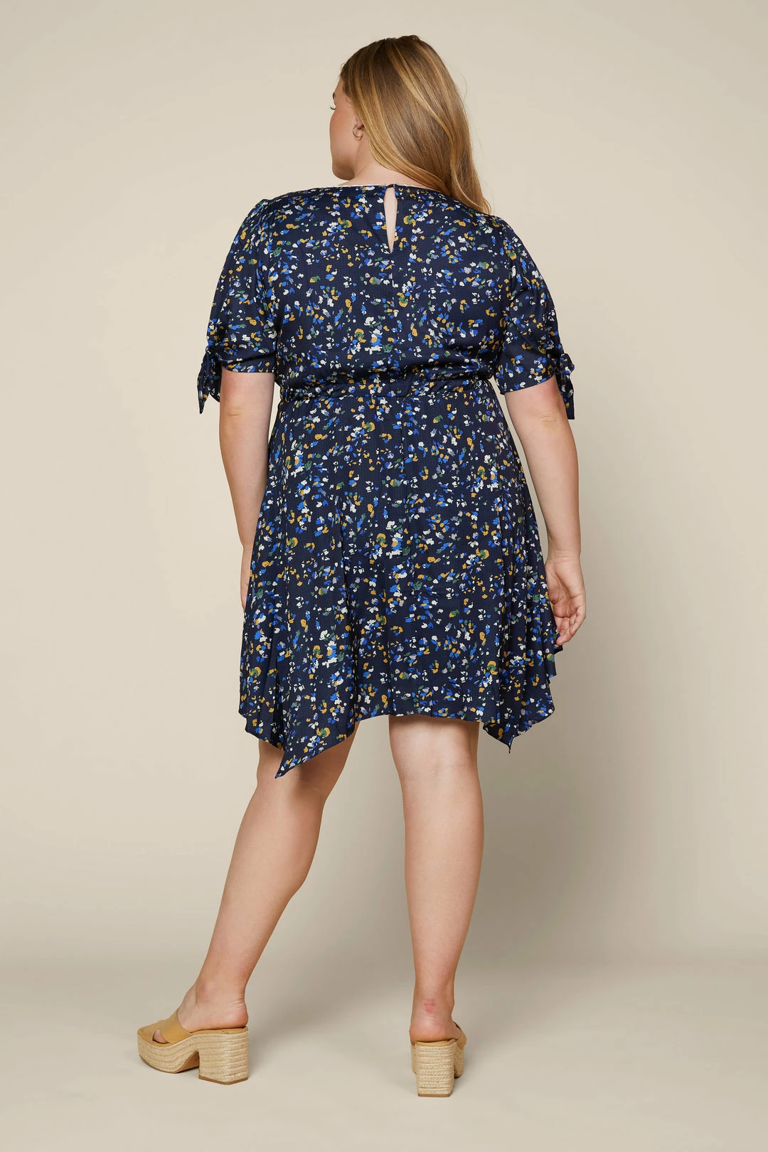 SKIES ARE BLUE Clothing Plus Size - Confetti Asymmetrical Mini Dress 5 SKIES ARE BLUE Clothing Plus Size - Confetti Asymmetrical Mini Dress